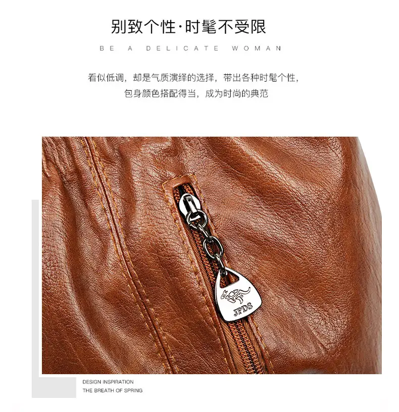 Women's Brown Pleated Shoulder Bag 2023 — feature 11