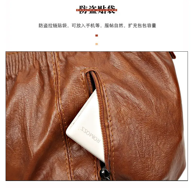 Women's Brown Pleated Shoulder Bag 2023 — feature 12