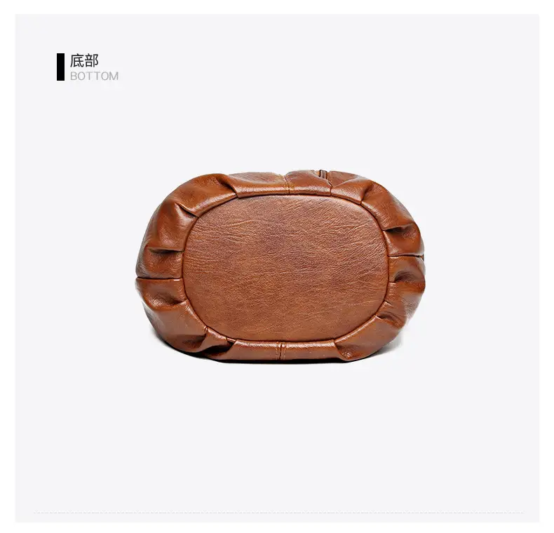 Women's Brown Pleated Shoulder Bag 2023 — feature 23