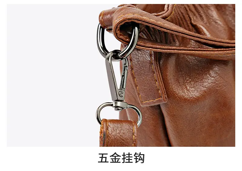 Women's Brown Pleated Shoulder Bag 2023 — feature 29