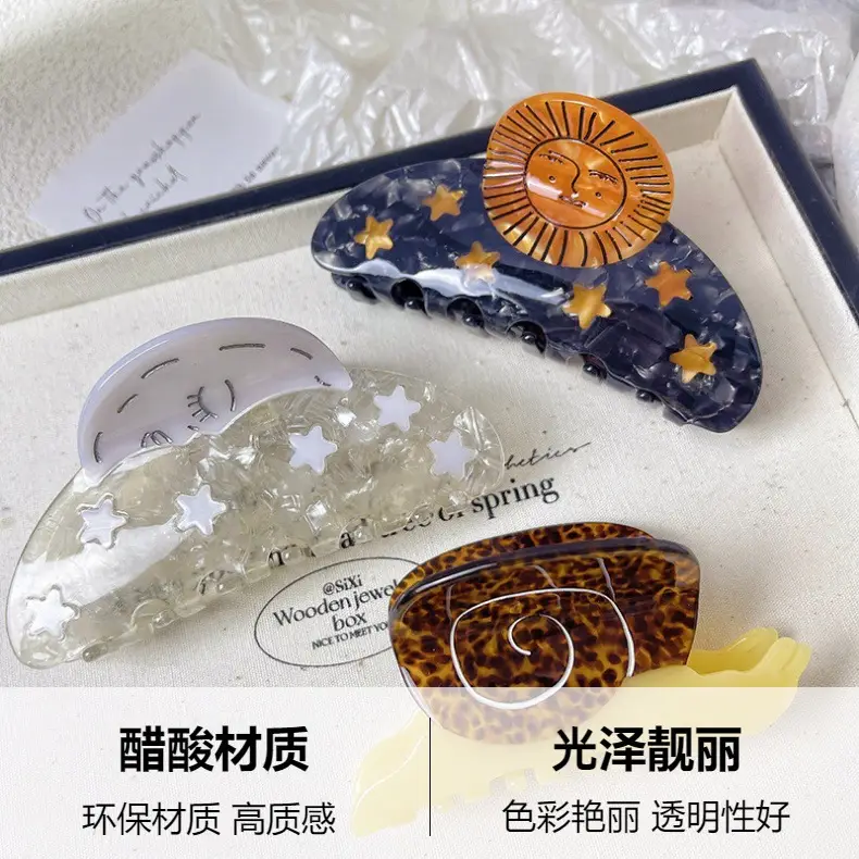 New Niche Snail Sunflower Clip Hairpin for Women — feature 4