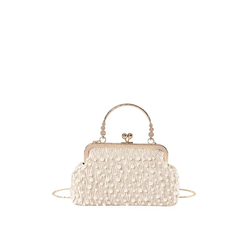 Women's Polka Dot Pearl Chain Shoulder Bag 2024 - Image 8