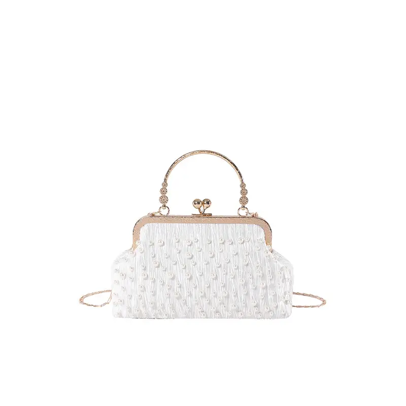 Women's Polka Dot Pearl Chain Shoulder Bag 2024 - Image 2