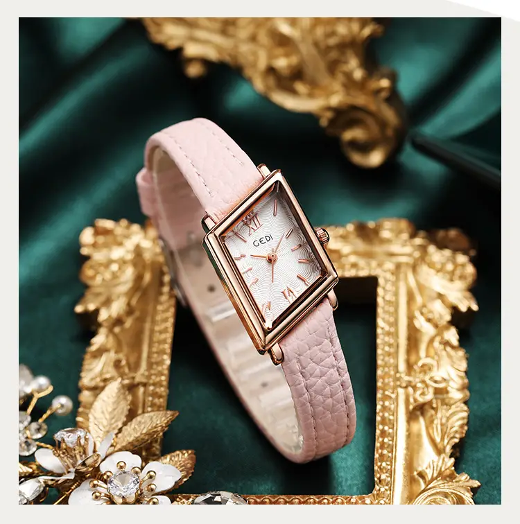 Women's Diamond Retro Watch Small Waterproof Gedi Quartz — feature 3