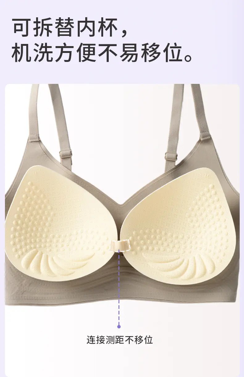 Big Orange Secret Expanded Underwear Women's Factory Wholesale Underwear Summer Thin Women's Push up Small Breasts Show Big Seamless Bra — feature 11