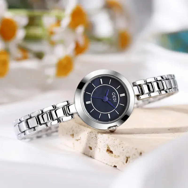 Women's Mid-ancient Alloy Watch with Blue Dial - Image 6