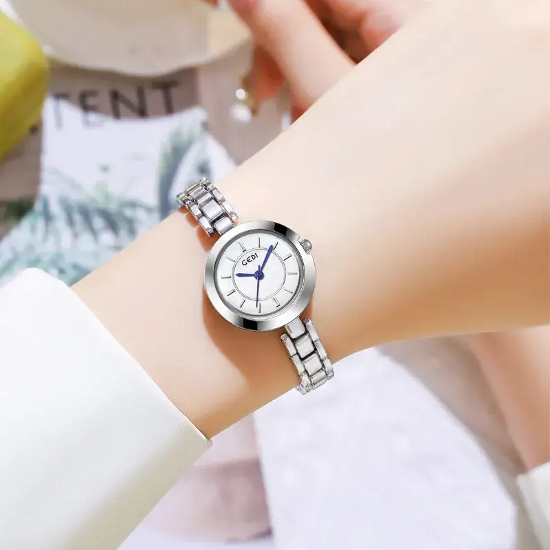 Women's Mid-ancient Alloy Watch with Blue Dial - Image 8