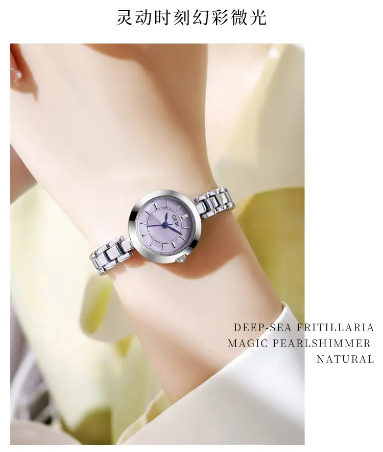 Women's Mid-ancient Alloy Watch with Blue Dial — feature 10