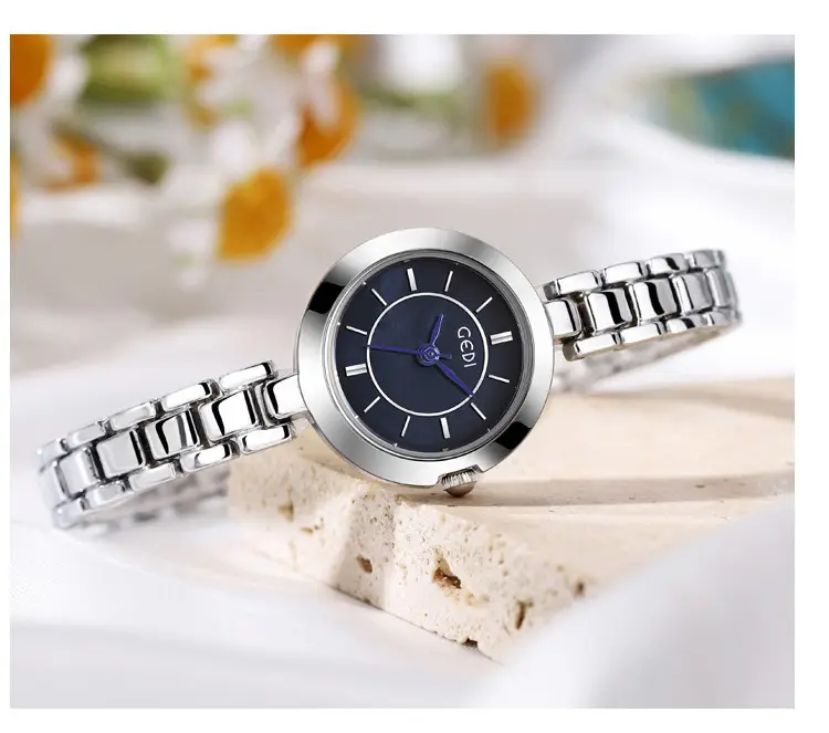 Women's Mid-ancient Alloy Watch with Blue Dial — feature 13