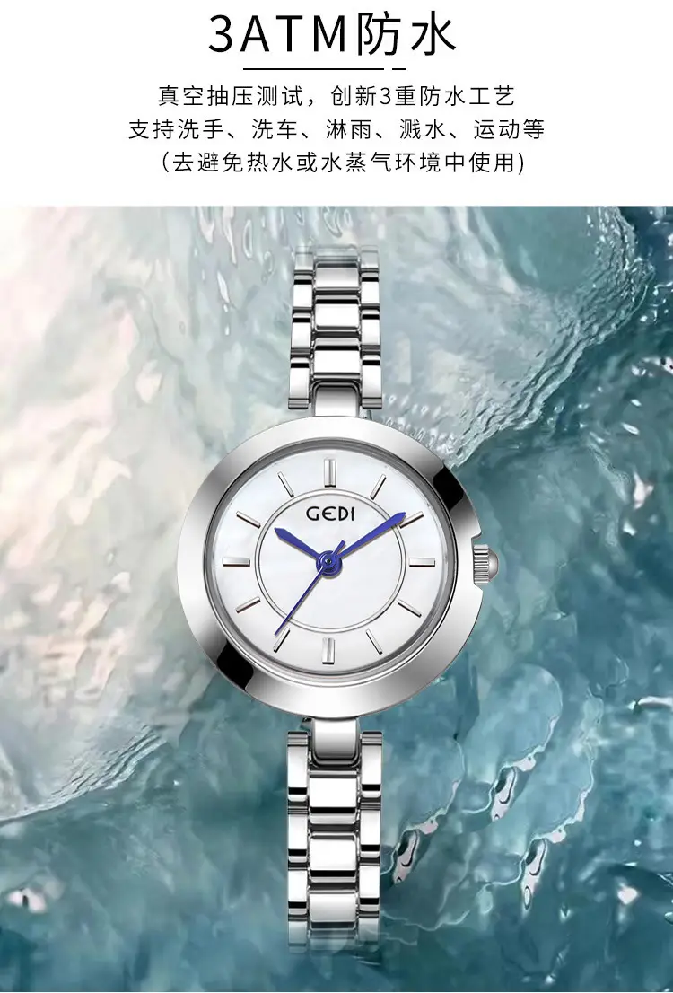 Women's Mid-ancient Alloy Watch with Blue Dial — feature 6