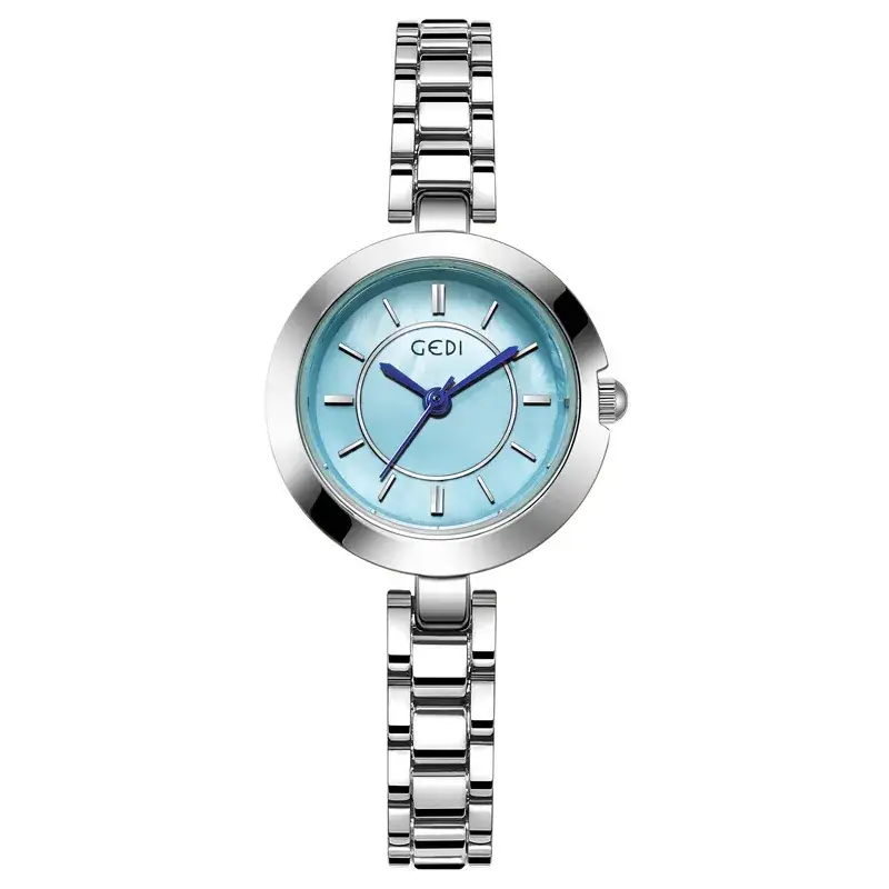 Women's Mid-ancient Alloy Watch with Blue Dial - Image 2
