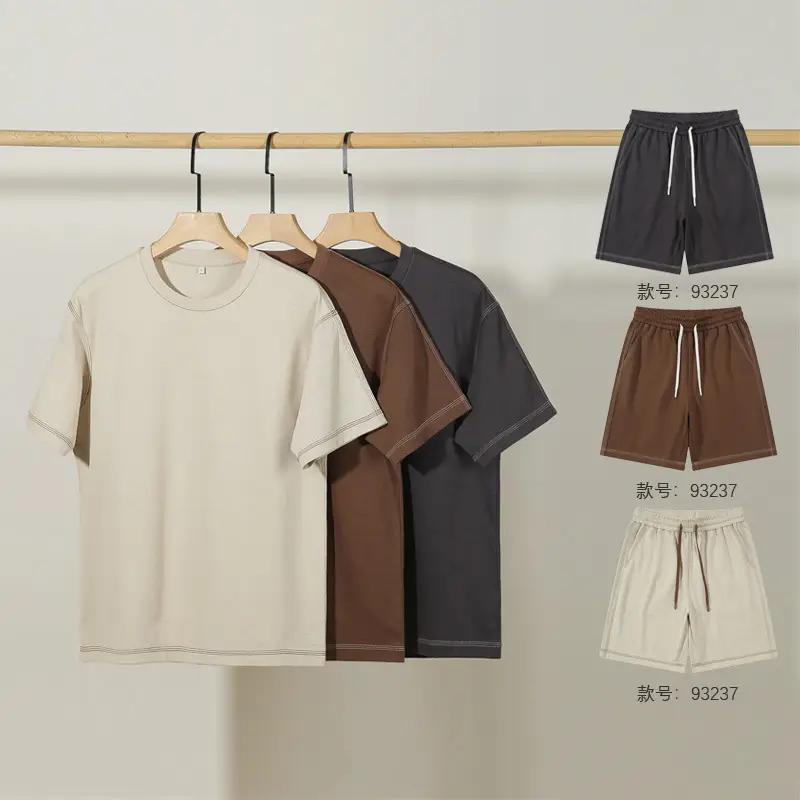 Dengjue Men's Color-Block Twill T-Shirt Short Sleeve 2026 - Image 10