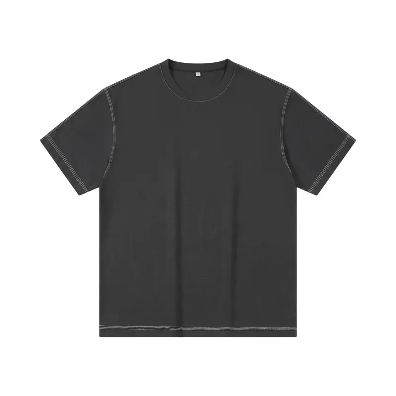 Dengjue Men's Color-Block Twill T-Shirt Short Sleeve 2026 - Image 12