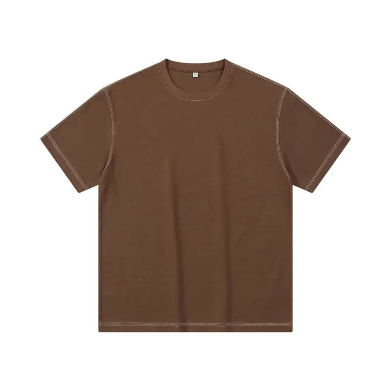 Dengjue Men's Color-Block Twill T-Shirt Short Sleeve 2026 - Image 3