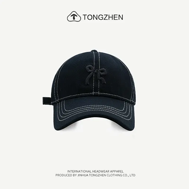 Women's Pink Plaid Embroidered Baseball Cap - Image 4