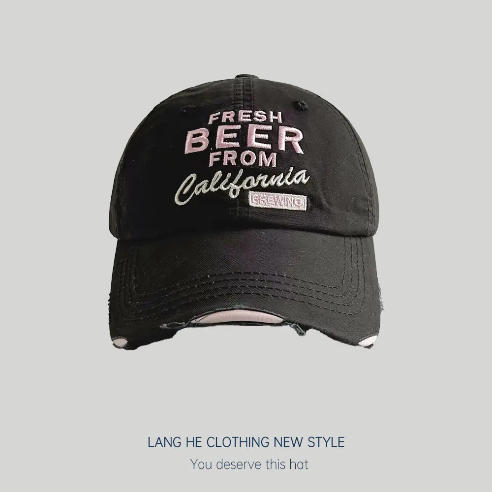 Fresh Beer From California Black Cap Set of 6 - Image 3