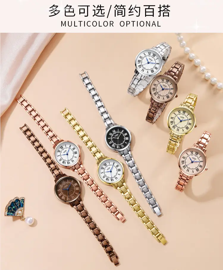 Women's Retro Quartz Watch with Stainless Steel Band — feature 5