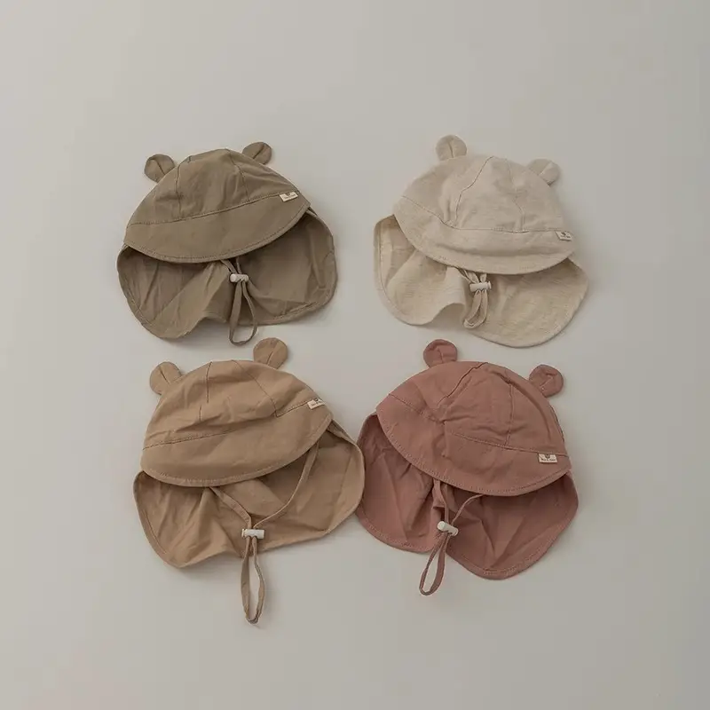 Baby Fisherman Hat with Cat Ears Brown 2025 - Image 10