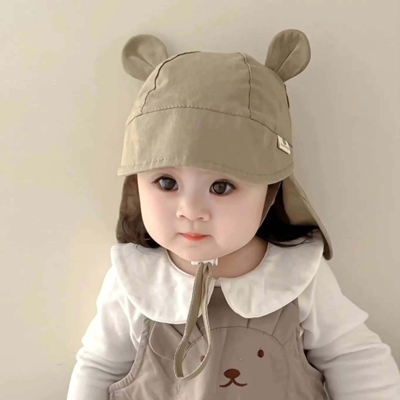 Baby Fisherman Hat with Cat Ears Brown 2025 - Image 11