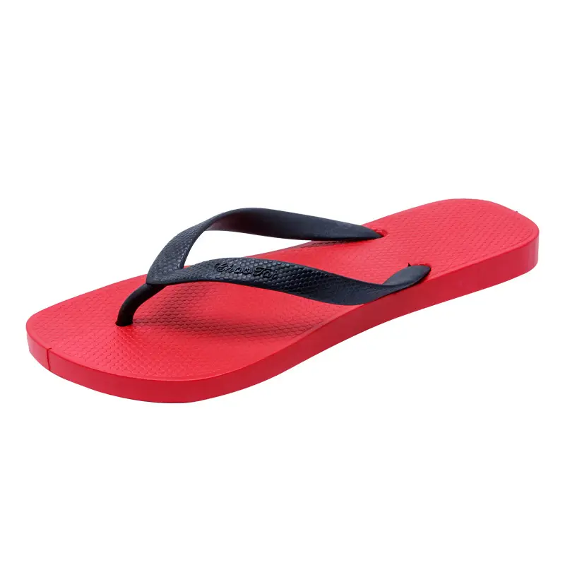 Spring, autumn and summer casual men's comfortable personalized plastic flip flops daily outdoor beach PVC flat heel sandals