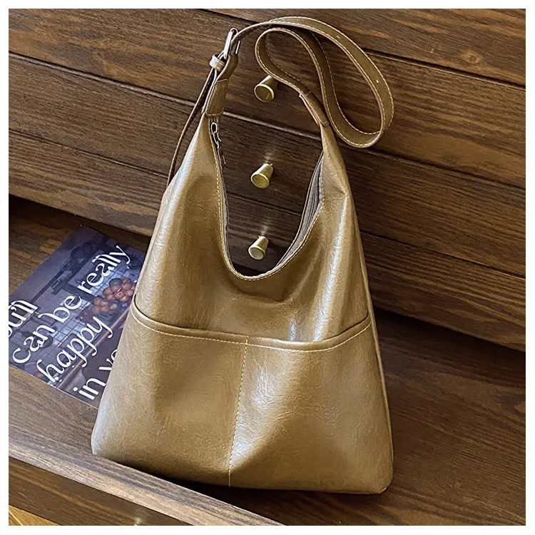 Black PU Leather Shoulder Bag for Women 2024 New Style - Image 6