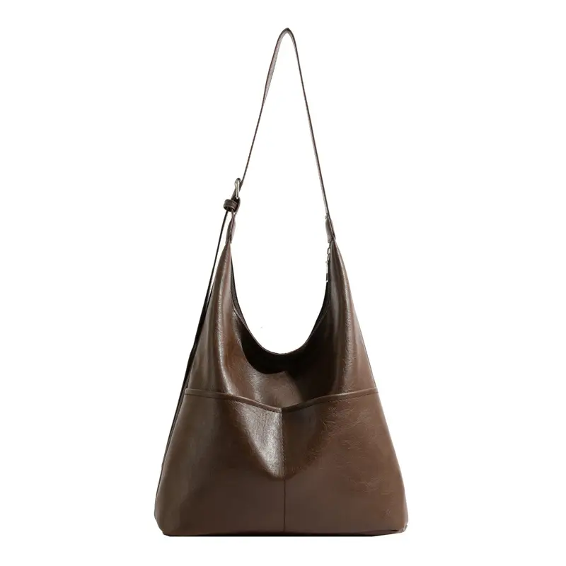 Black PU Leather Shoulder Bag for Women 2024 New Style - Image 9