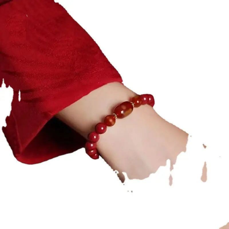 2024 Cinnabar Dragon Year Cuff Bracelet Purple Gold Gift - Image 17