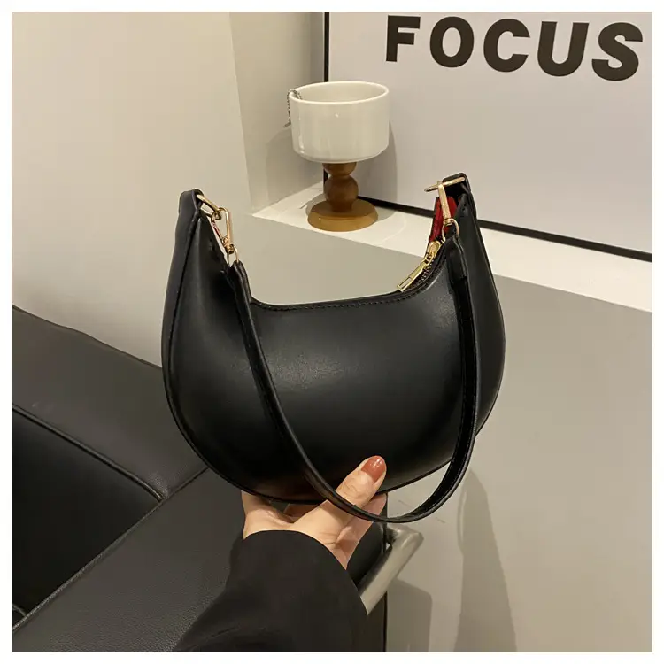 Crescent Underarm Bag for Women Beige Shoulder Crossbody — feature 13