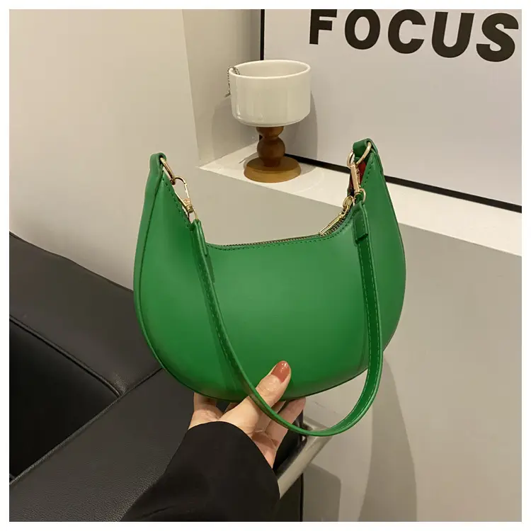 Crescent Underarm Bag for Women Beige Shoulder Crossbody — feature 15