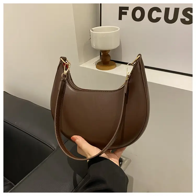 Crescent Underarm Bag for Women Beige Shoulder Crossbody — feature 18