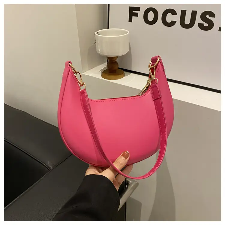 Crescent Underarm Bag for Women Beige Shoulder Crossbody — feature 19