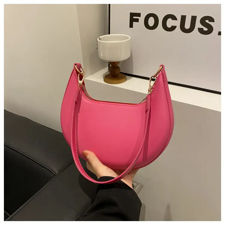 Crescent Underarm Bag for Women Beige Shoulder Crossbody — feature 20