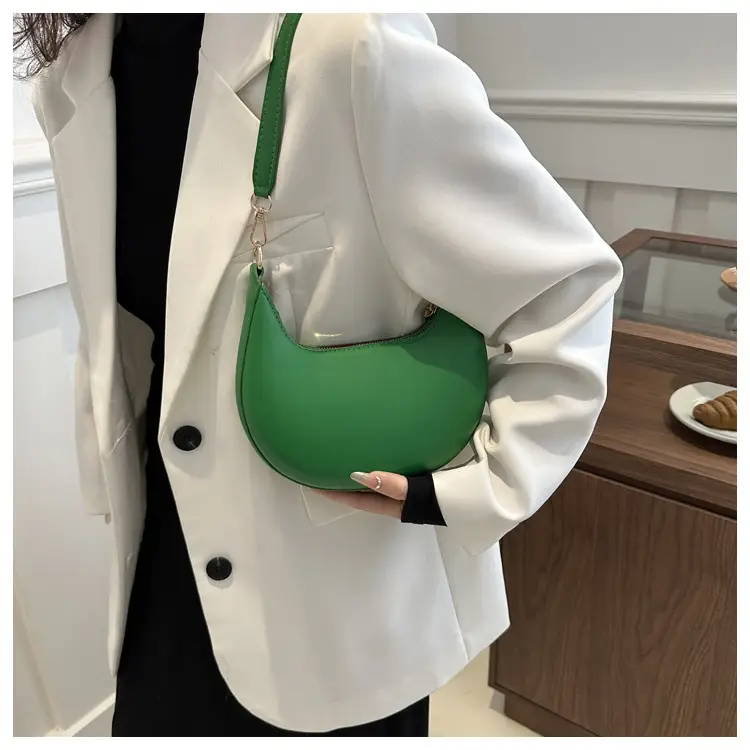 Crescent Underarm Bag for Women Beige Shoulder Crossbody — feature 27