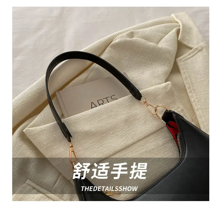 Crescent Underarm Bag for Women Beige Shoulder Crossbody — feature 4