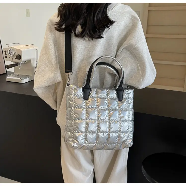 White Quilted Women's Shoulder Messenger Bag 2024 — feature 29