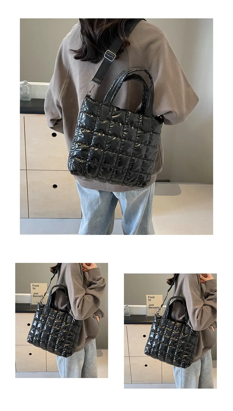 White Quilted Women's Shoulder Messenger Bag 2024 — feature 34