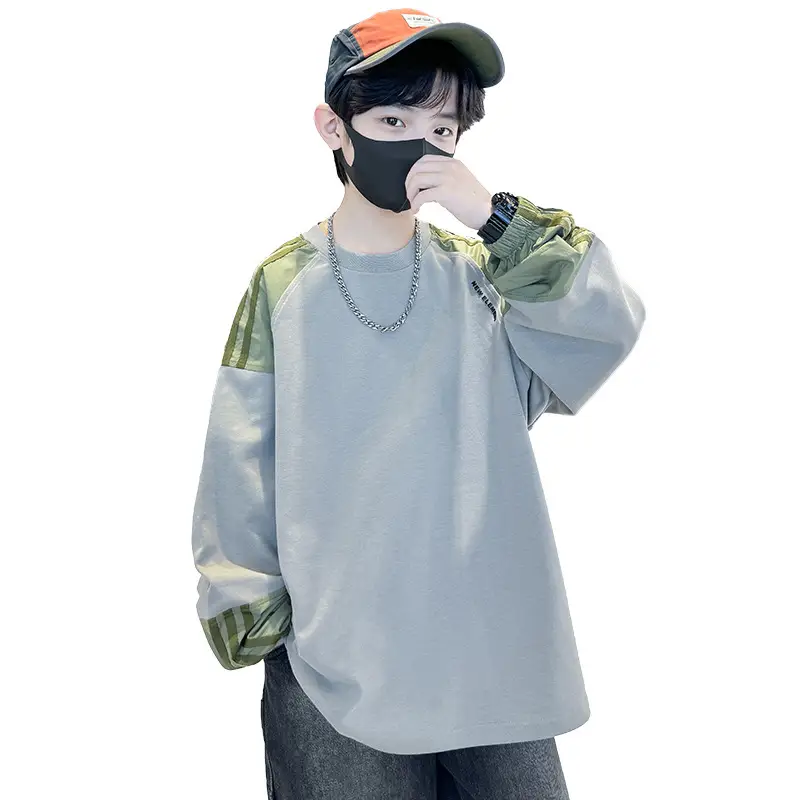 Boys Long Sleeve T-Shirt Light Blue 2025 - Image 6