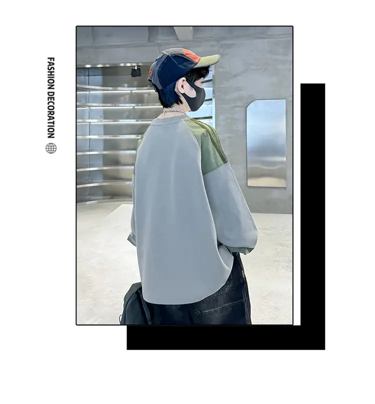 Boys Long Sleeve T-Shirt Light Blue 2025 — feature 3