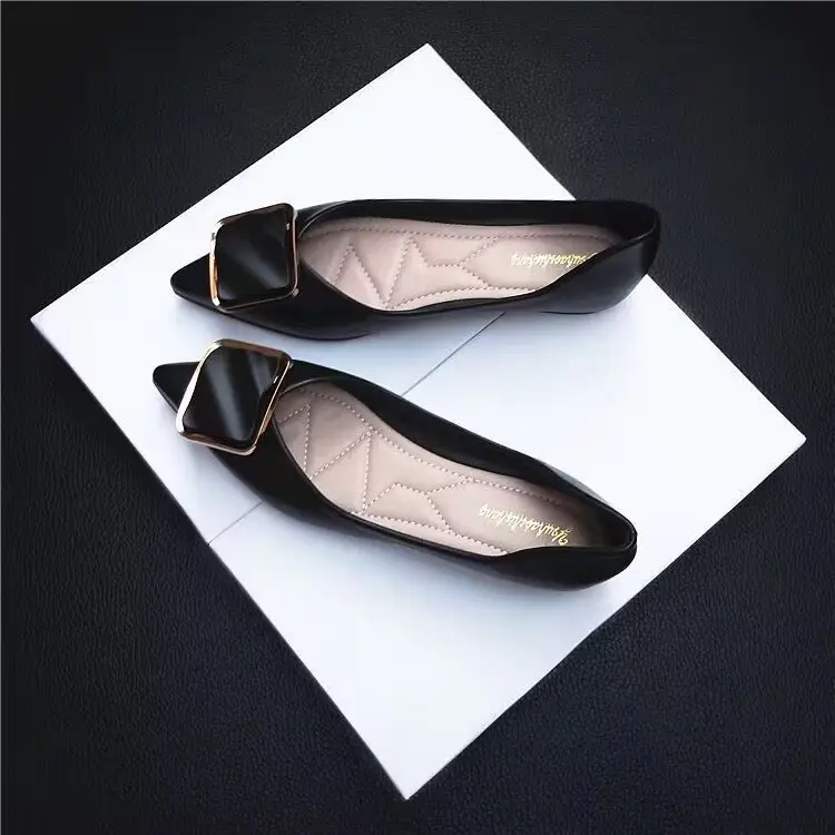 Spring new shoes all-match flat single-layer shoes for women pointed-toe Internet celebrity shallow mouth fashion cutting-edge pumps soft bottom peas shoes for women - Image 4