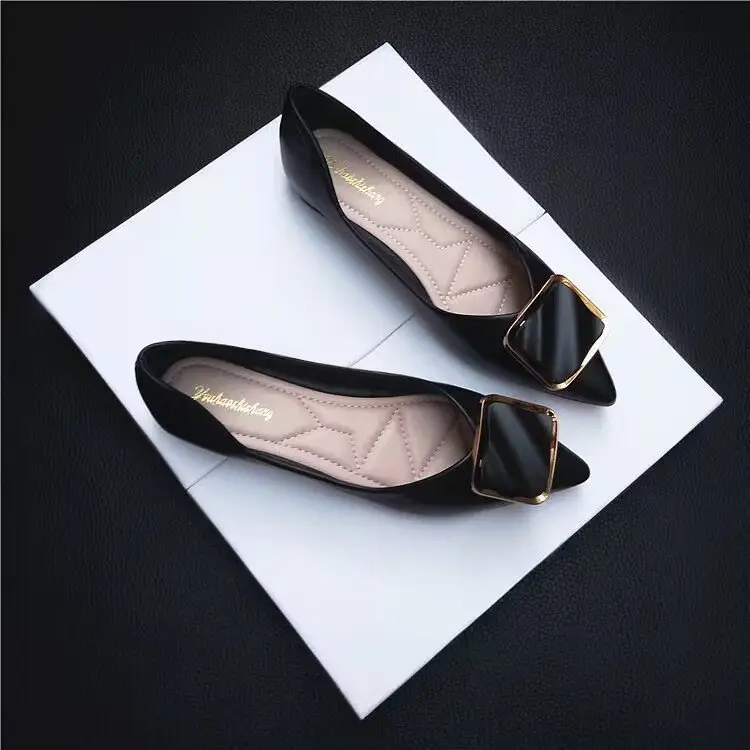 Spring new shoes all-match flat single-layer shoes for women pointed-toe Internet celebrity shallow mouth fashion cutting-edge pumps soft bottom peas shoes for women - Image 6