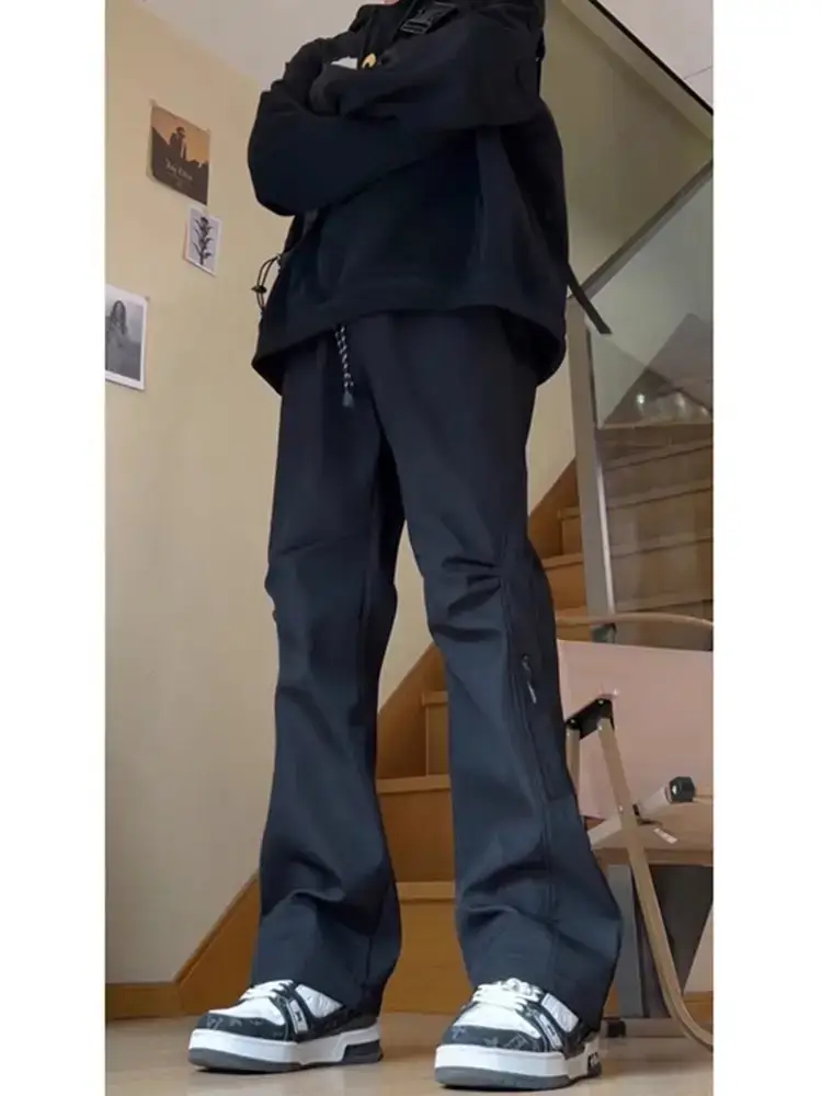 Men's Waterproof Charge Pants Black Lengthened Tall - Image 6