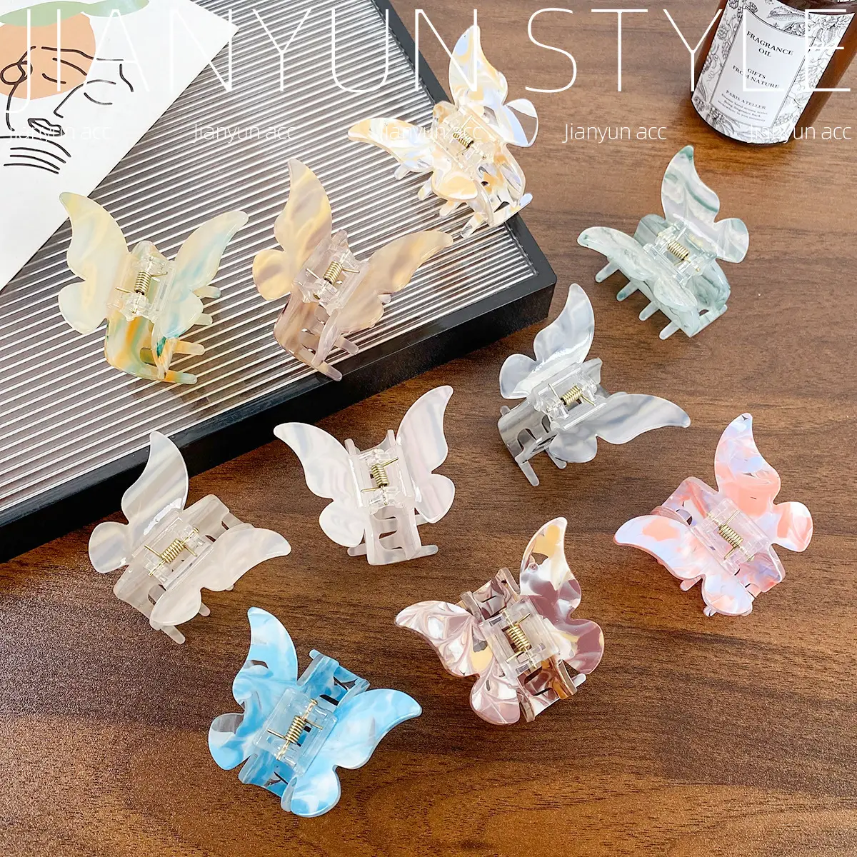 Acrylic Butterfly Hair Clip for Women Elegant Sweet Accessories - Image 11