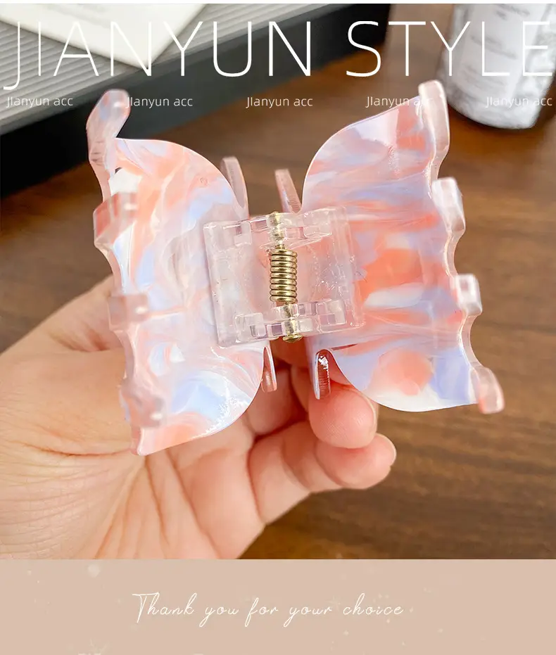 Acrylic Butterfly Hair Clip for Women Elegant Sweet Accessories — feature 10