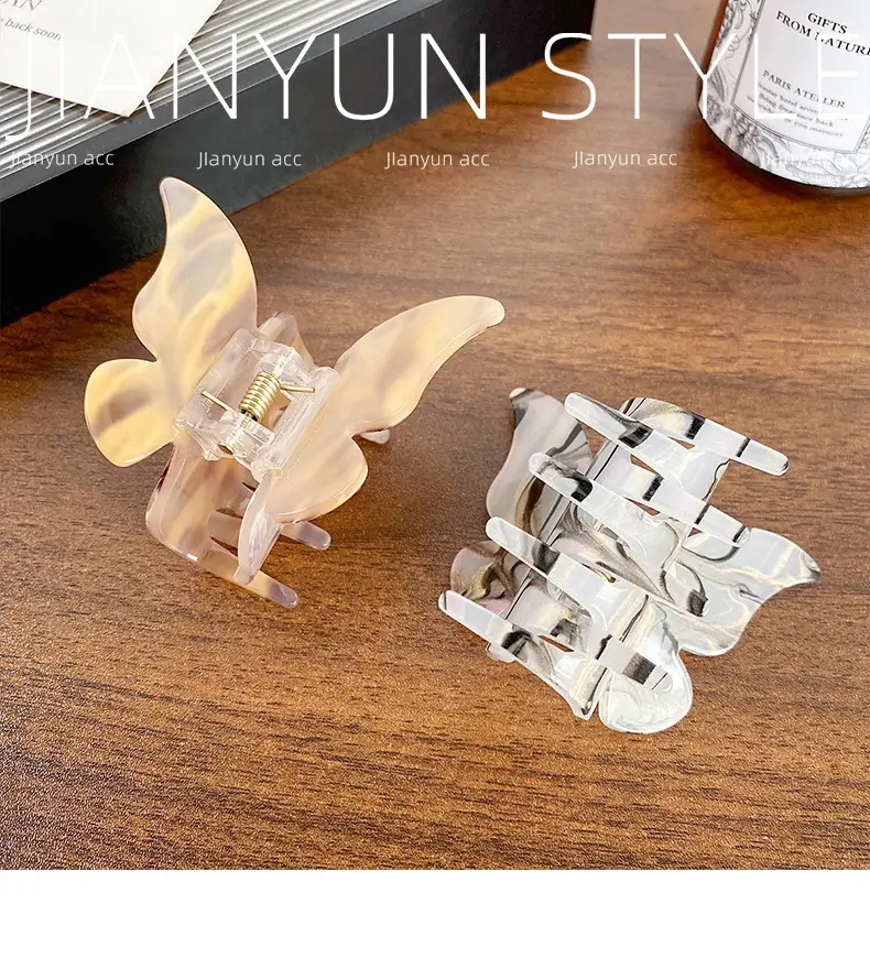 Acrylic Butterfly Hair Clip for Women Elegant Sweet Accessories — feature 7