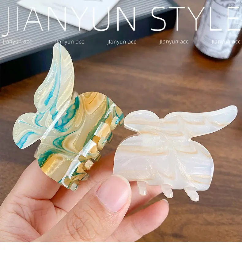 Acrylic Butterfly Hair Clip for Women Elegant Sweet Accessories — feature 9