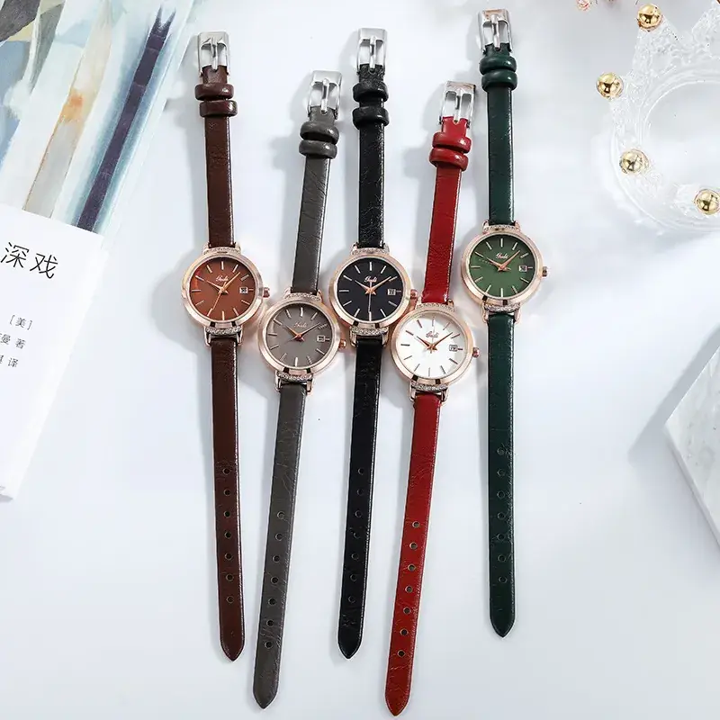 Women's Quartz Watch with Crystal Band & Rose Gold Dial - Image 8