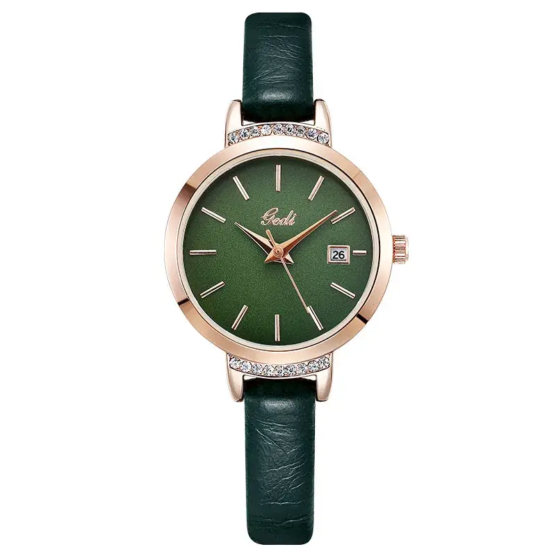 Women's Quartz Watch with Crystal Band & Rose Gold Dial - Image 9