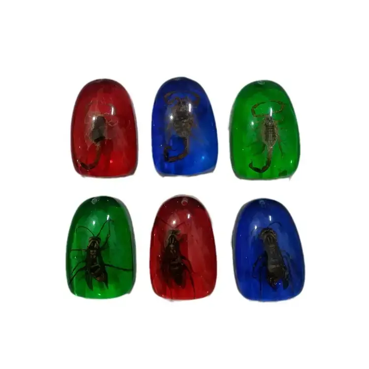 True Insect Specimen Resin Amber Pendants - Image 8