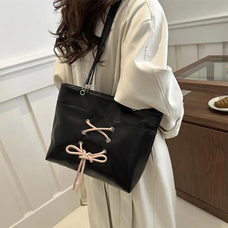 Women's Large Capacity Contrast Tote Bag 2024 - Image 6
