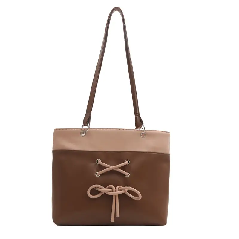 Women's Large Capacity Contrast Tote Bag 2024 - Image 9